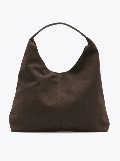 Hovedbilde Suna Suede Tote Bag Dark Brown 
