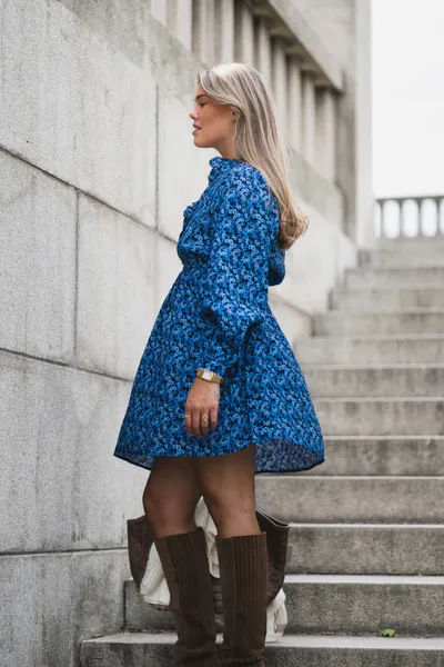 Hovedbilde Astrid Dress Blue Iolite Flower 