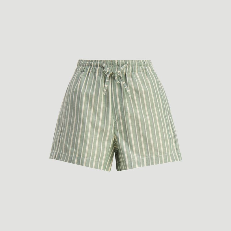 Musan Stripe Shorts Dark Green Mix 