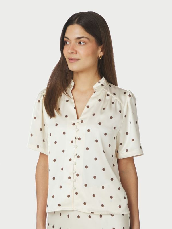 Torana Dotted Blouse Creme 