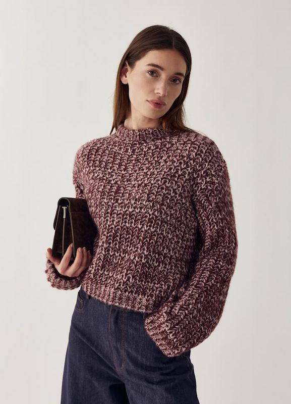 Lakisha Knit Burgundy Rose Mix 