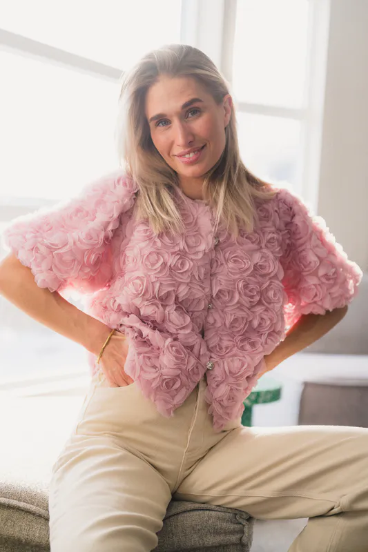 Aisa Flower Blouse Rose 