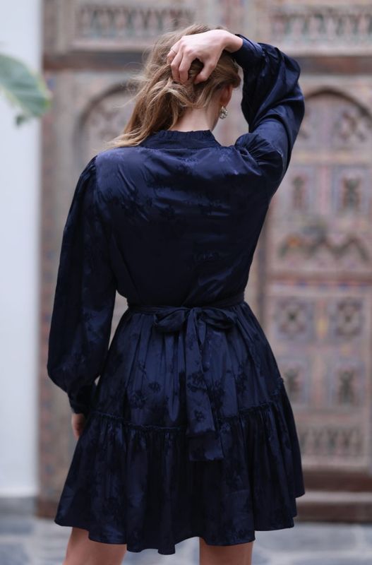 Doris Short Dress Midnight 