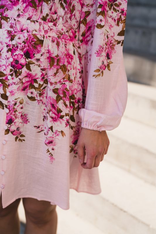 Cleo LS Dress Pale Lilac Cleo Print 
