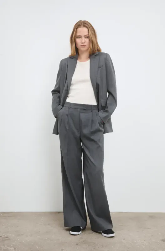 Ava Trouser Dark Grey  