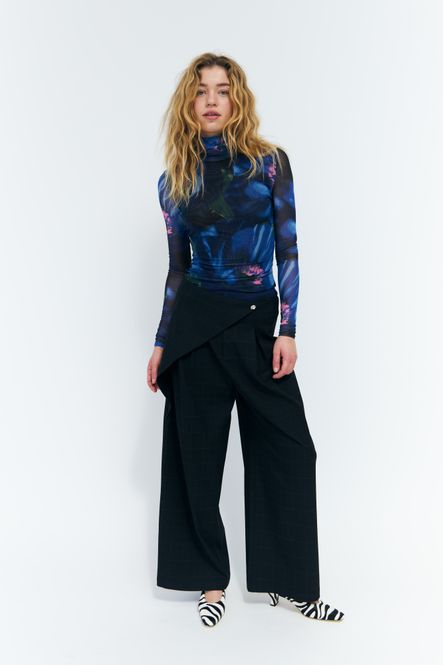 Hovedbilde Aishacras Pants Dark Grey Check 