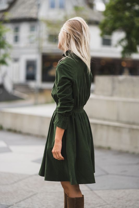 Embrace Dress Moss Green 