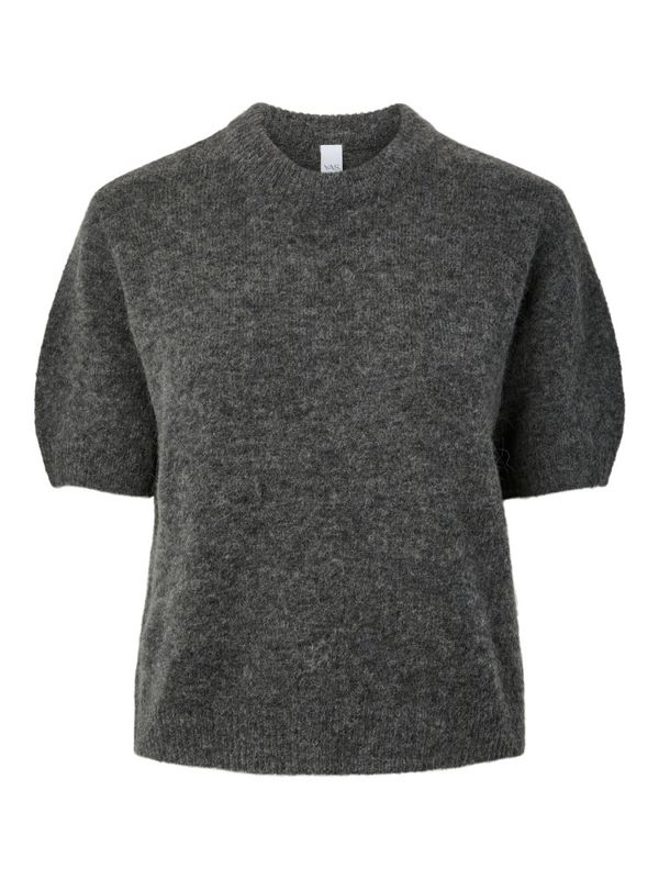 Johi SS Wool Blend Pullover Medium Grey Melange 