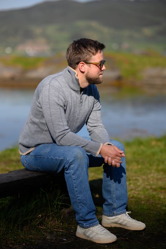 Haakon Half-Zip Sweater Grey 