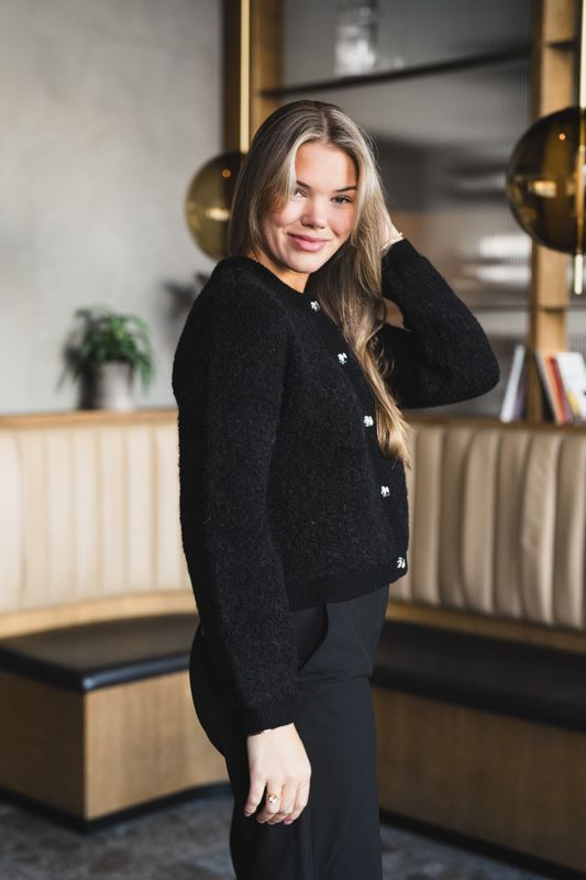 Nerida Knit Jacket Black 