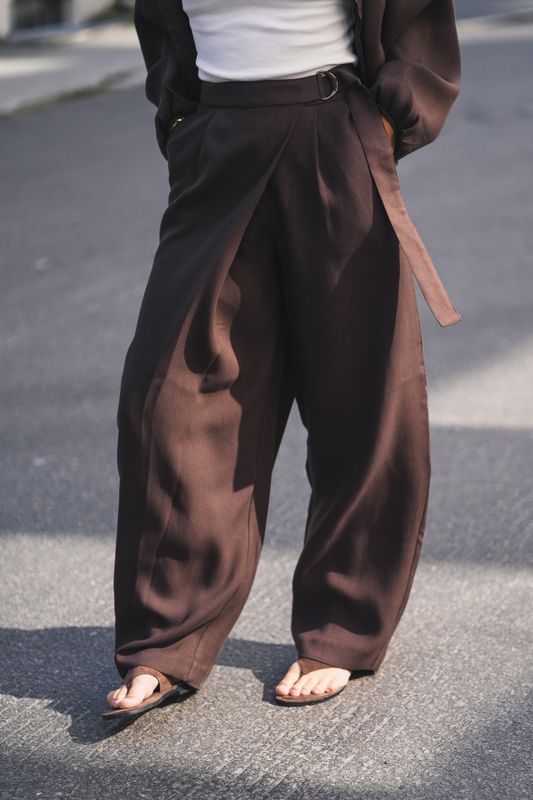 Zein Esteriane HW Pants Hot Fudge 