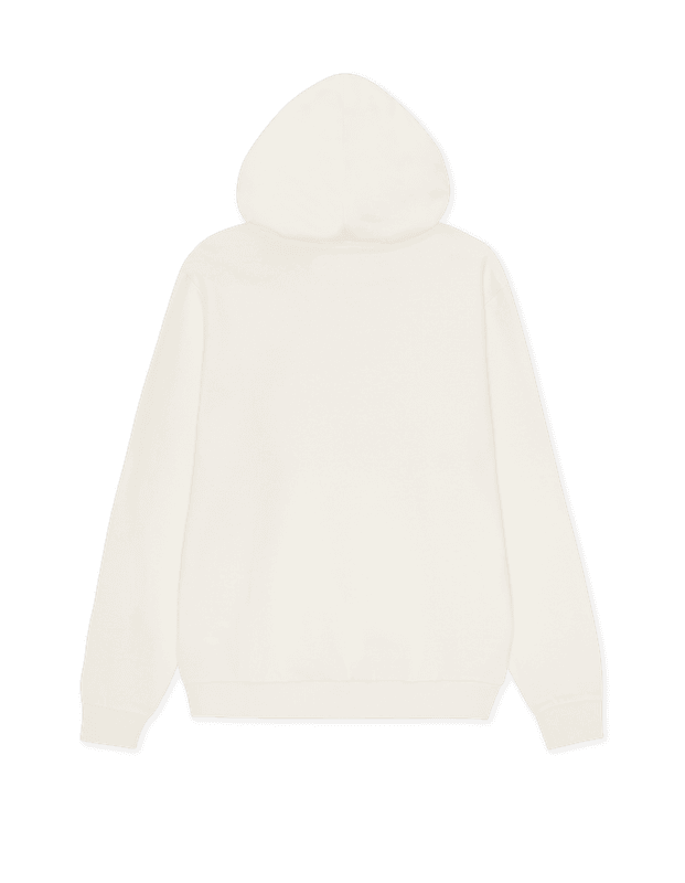 Signature Print Hoodie Light Ivory 