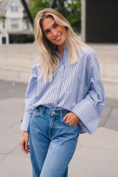 Hovedbilde Atari Shirt M. Blue Stripe 