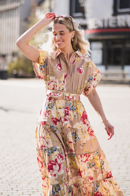 Poplin Shirt Dress Vintage Rosalie