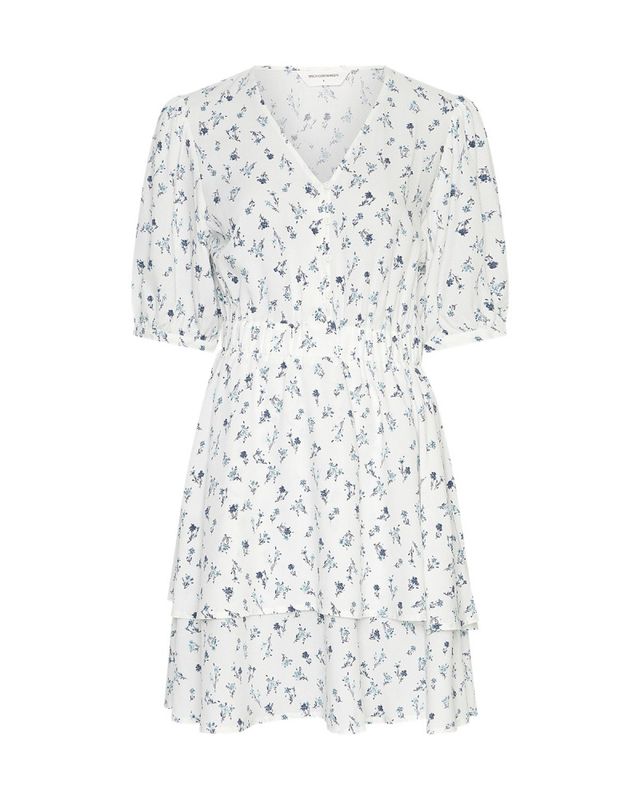 Amelina Vealine 2/4 Dress AOP Aqua Haze Flower 