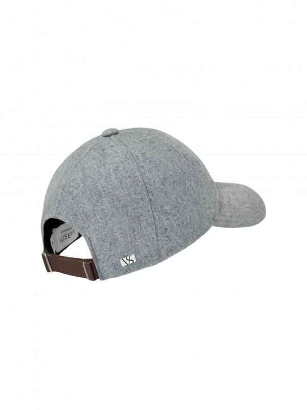Sterling Grey Wool Soft Front Baseball Cap Grey 