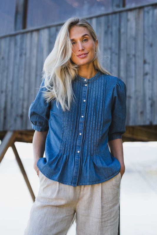 Alesia Shirt Medium Blue Denim 