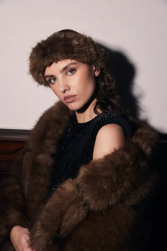 Posh Headband Dark Brown 