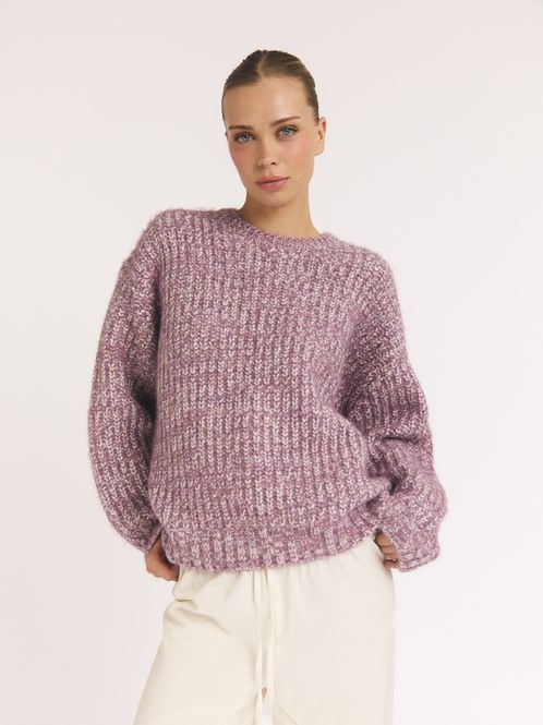 Hovedbilde Marled Knit Sweater Purple 
