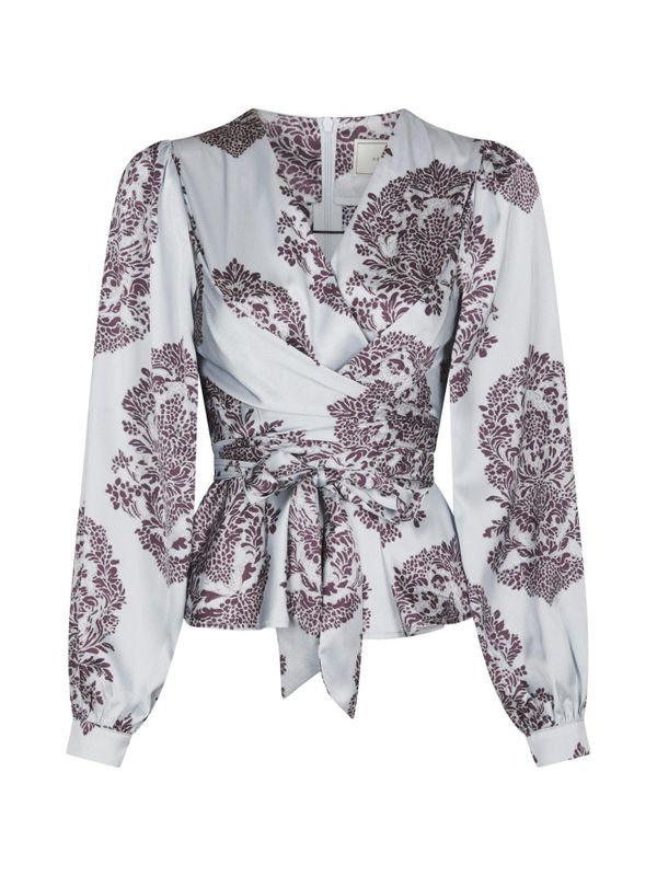 Rista Deco Drop Blouse Light Blue 