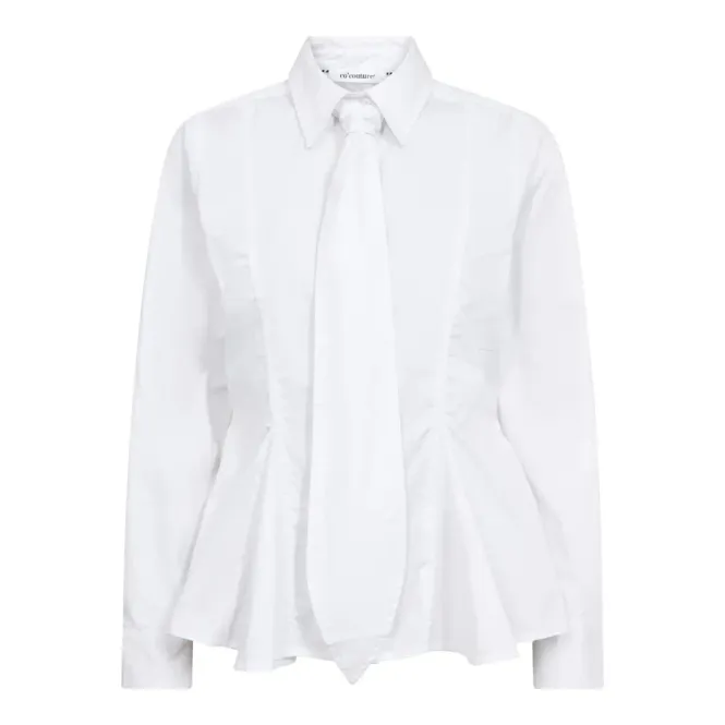 Hovedbilde Poppy Peplum Tie Shirt White 