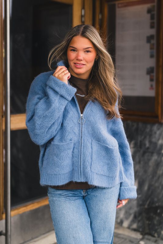 Tine Powder Cardigan Blue 
