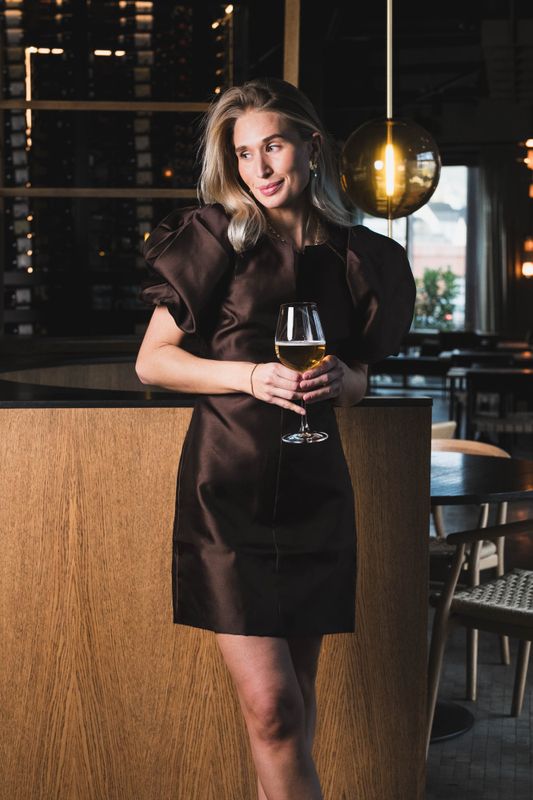 Rosie Dress Dark Brown 