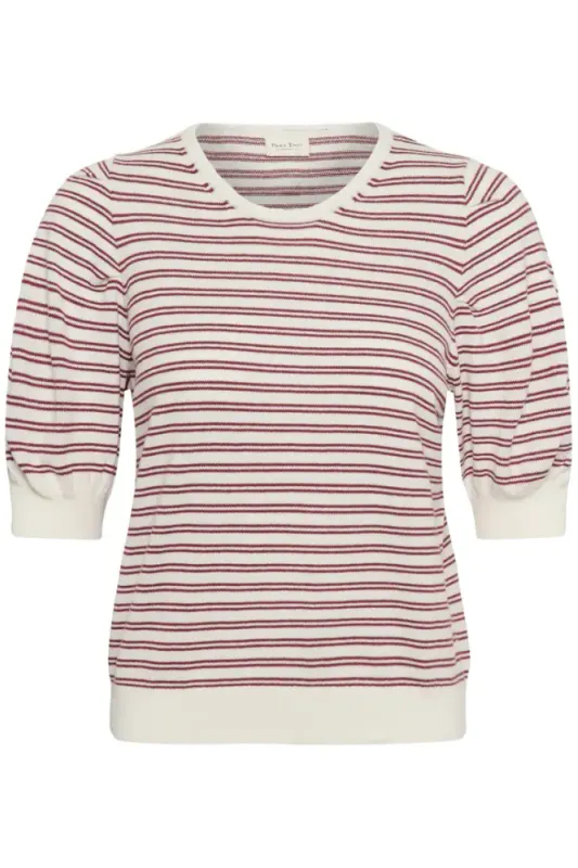 Varaian Pullover Burnt Russet Stripe 