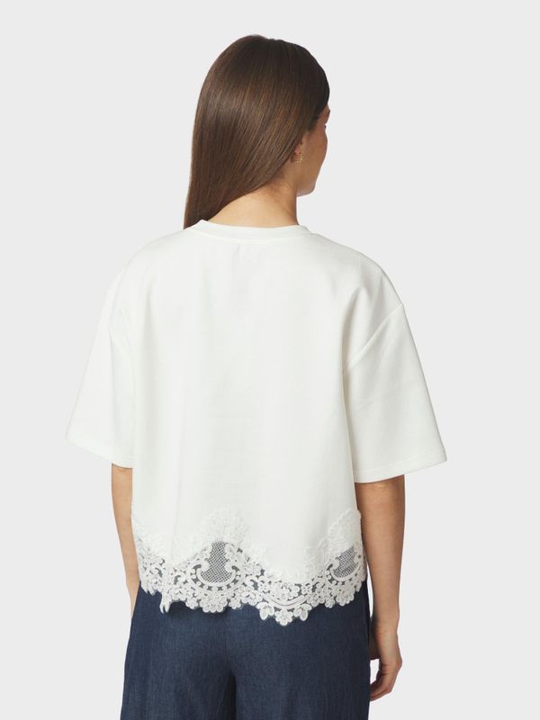 Iria Lace Tee White 