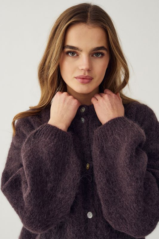 Kae Knit Cardigan Chocolate 
