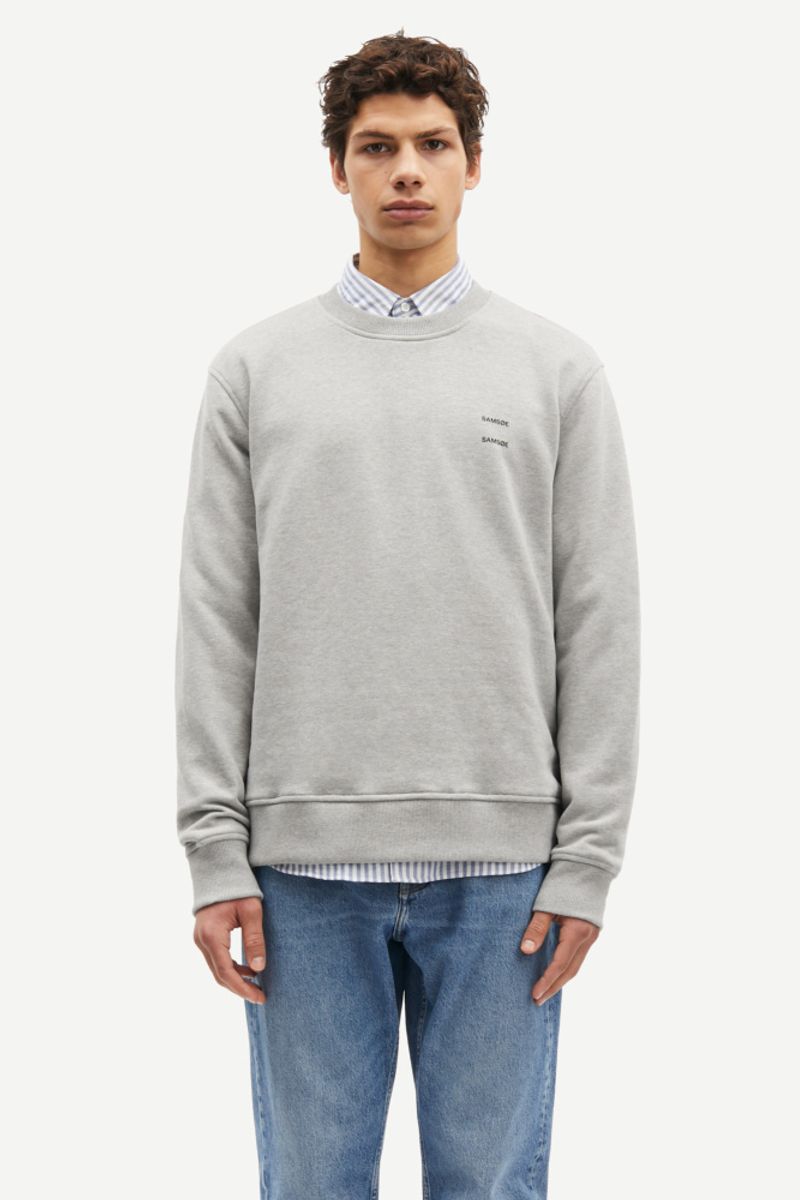 Joel Crew Neck 11414 Grey Melange 