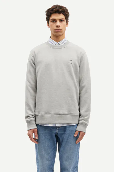 Hovedbilde Joel Crew Neck 11414 Grey Melange 