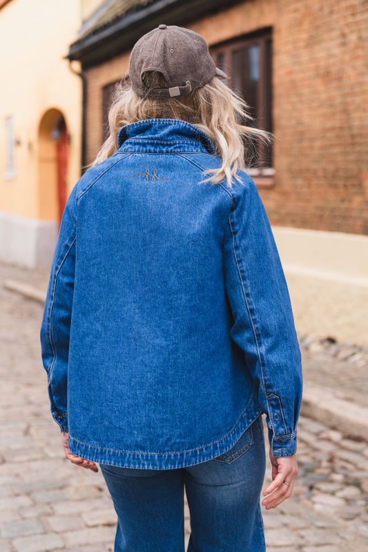 Kylie Blue Shirt Medium Wash Blue Denim 