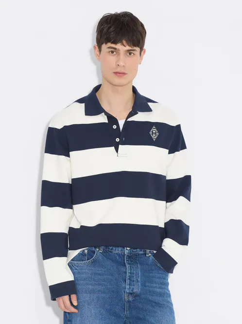 Hovedbilde Rugby Polo Navy Stripe 