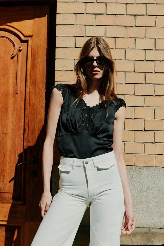 Piazza Top Black 