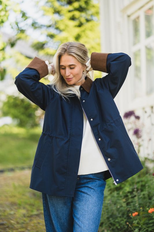 Anca LS Parka Jacket Navy Blazer