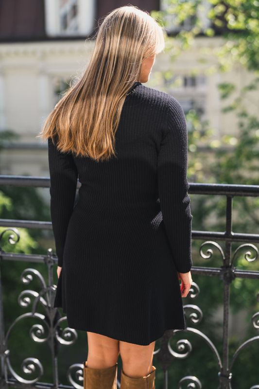 Rachel Merino Dress Black 