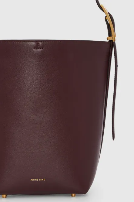 Hovedbilde Elly Medium Bucket Bag Grained Leather Fig ...