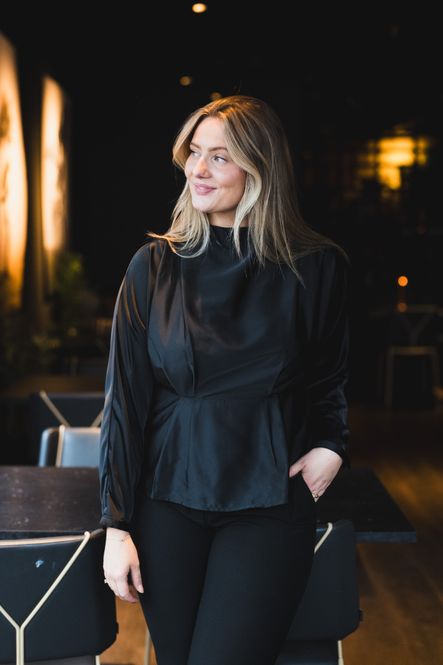 Hovedbilde Pella LS Funnel Neck Top Black 