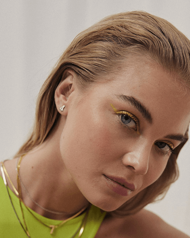 Big Number Studs Silver - 3