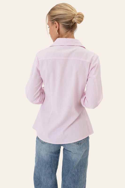 Siljeic Shirt Pink White Stripes