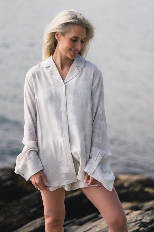 Cari Print Shirt Ecru Mix