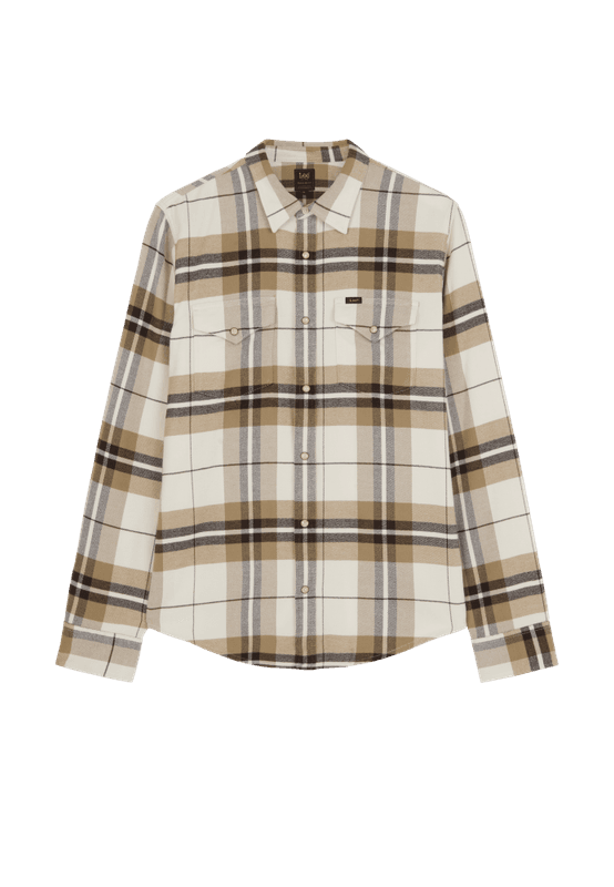 Clean Western Shirt Chocolate Plaid 