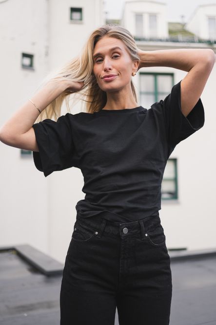 Hovedbilde Asha Boxy Tee Black 
