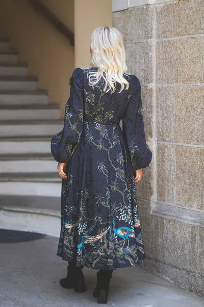Hovedbilde Jacquard Midi Dress Blue Peacock