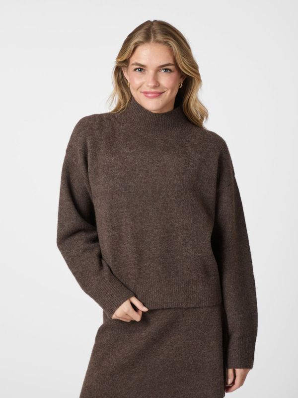 Paulina Knit Blouse Brown Melange 