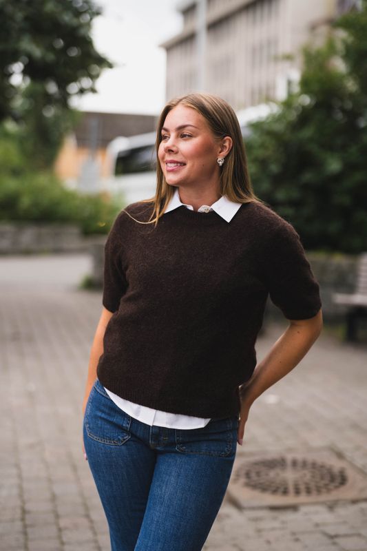 Johi SS Wool Blend Pullover Coffee Bean 