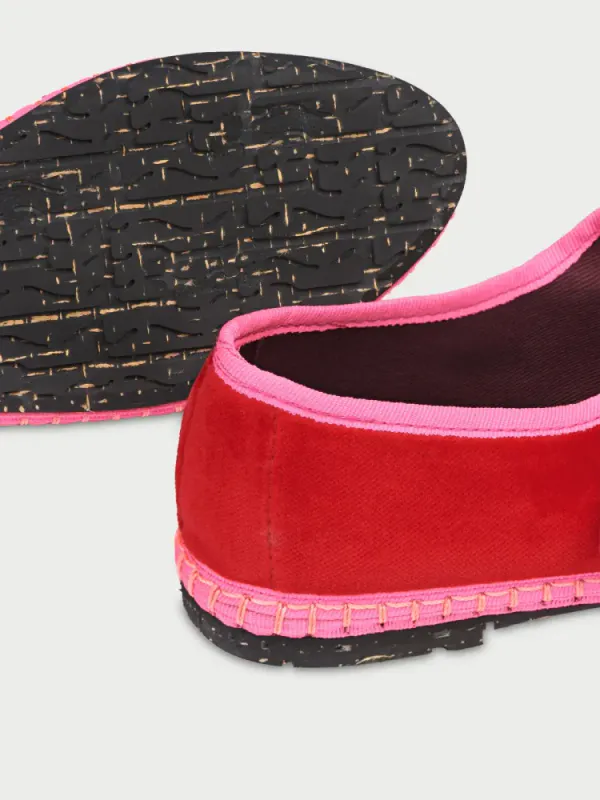 Aurelie Mary Jane Barb Velluto Rojo 