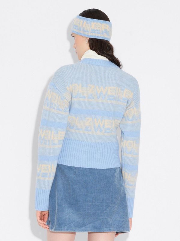 Ski Cropped Crew Light Blue 