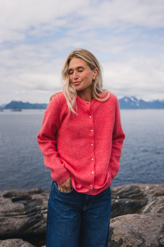 Amalie Cardigan Tea Rose 
